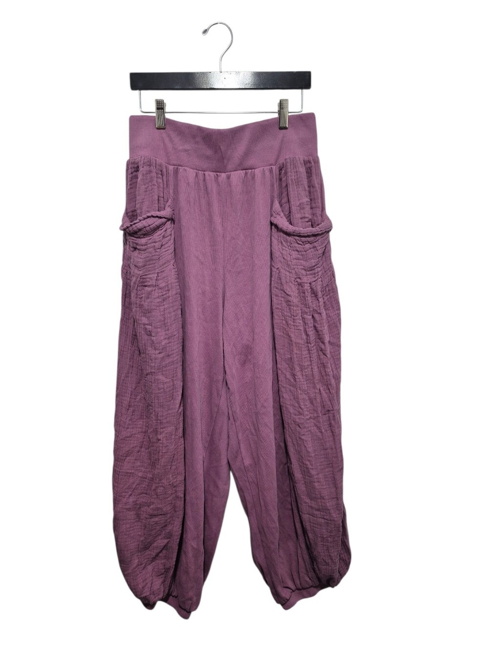 Free People FP Beach Kairi Harem Pants SIZE Medium COLOR Boudoir (Purple/Mauve)